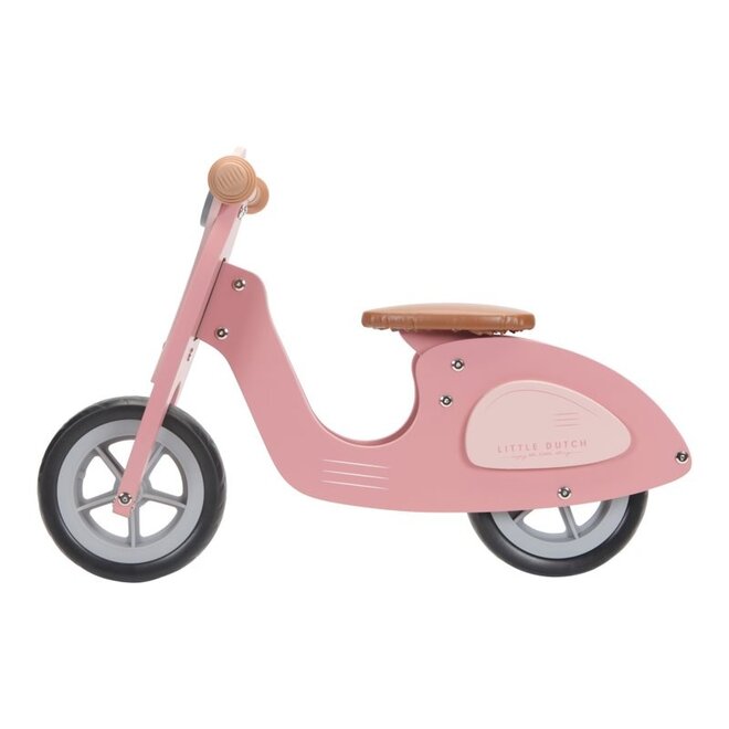 Little Dutch Houten Loopscooter Roze