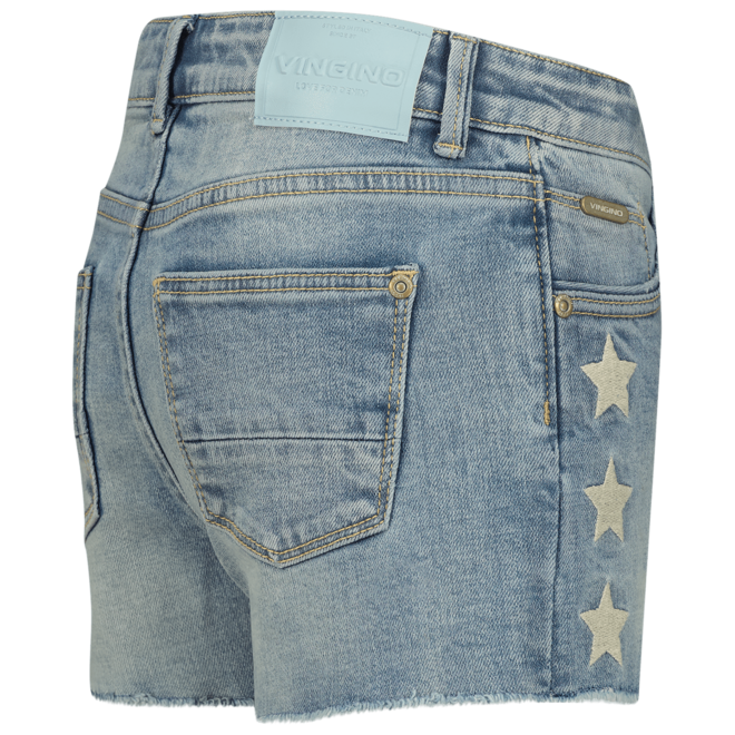 Vingino Girls Short Jeans Dafina Star Old Vintage