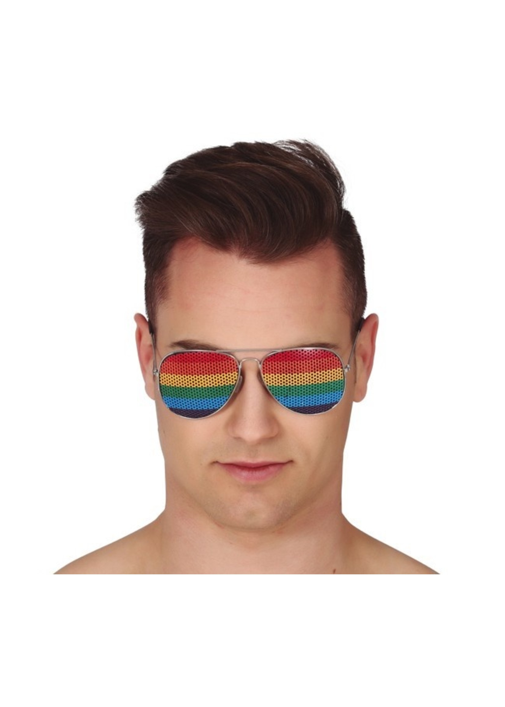 Fiestas Guirca Bril piloot regenboog