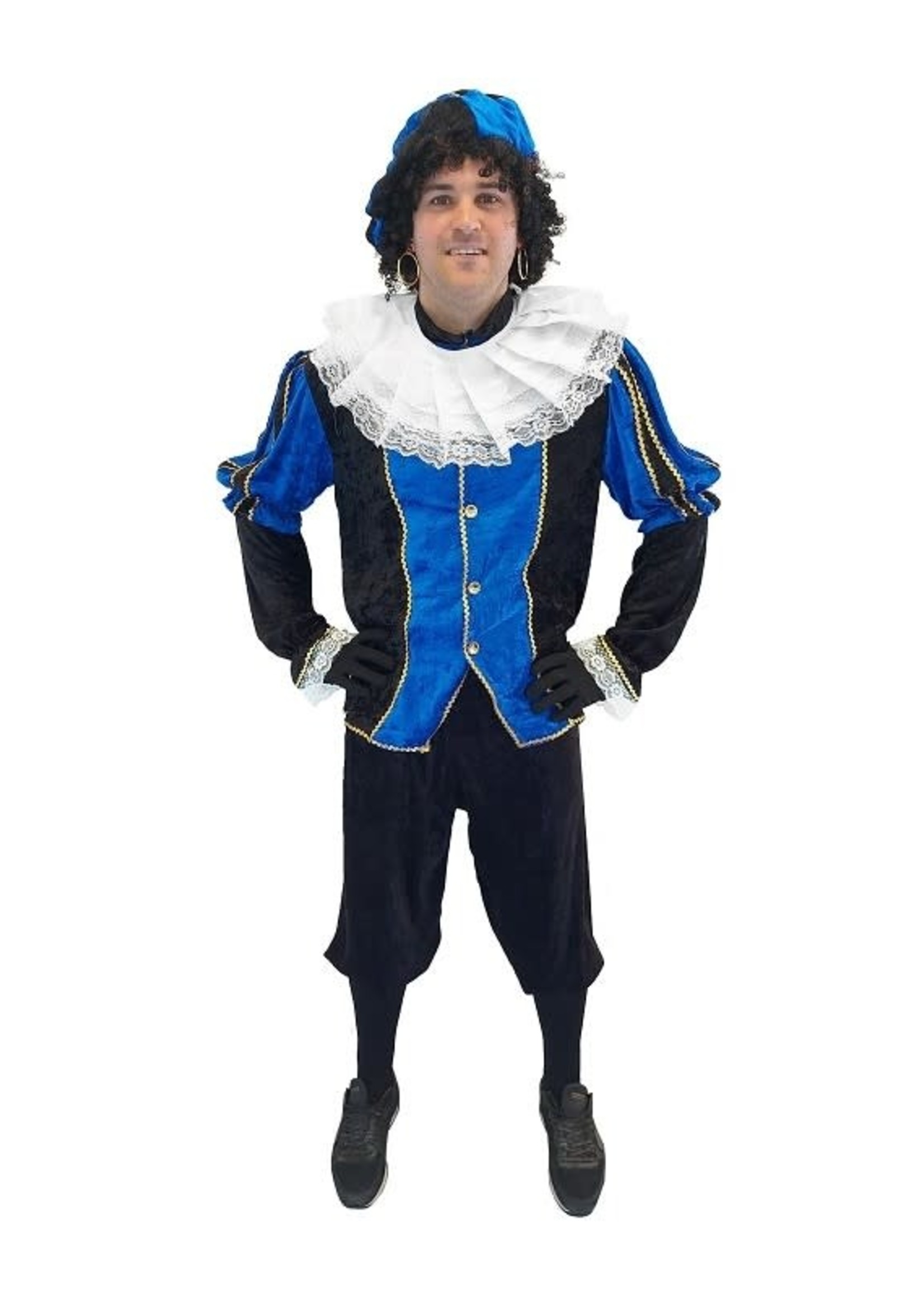 Feestkleding Breda Pieten pak blauw / zwart