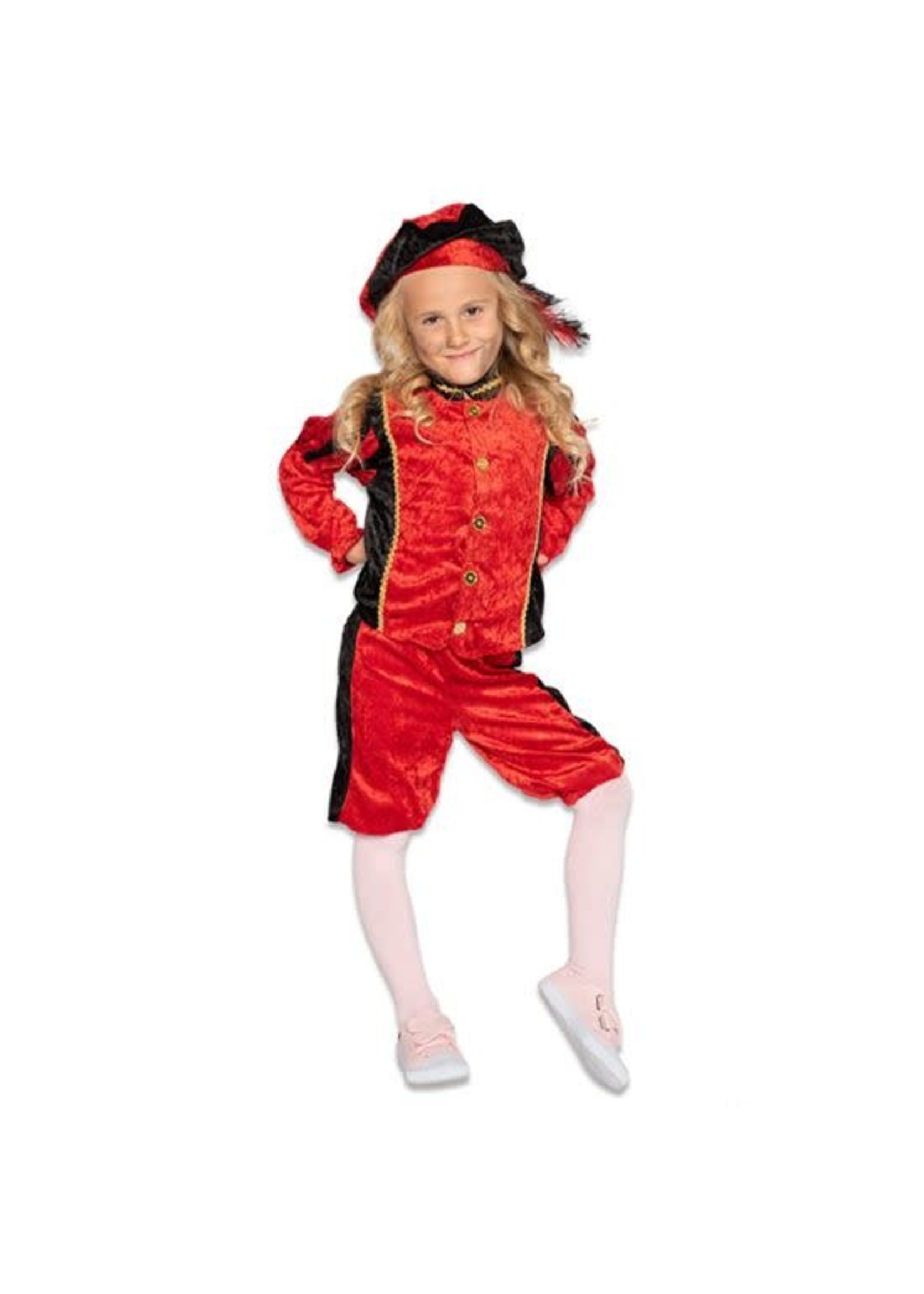 Feestkleding Breda Pietenpak rood / zwart kind