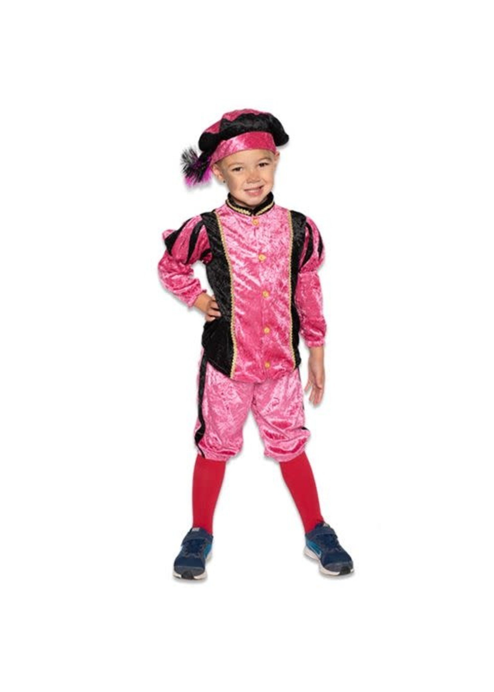 Feestkleding Breda Pieten pak roze / zwart