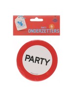 Feestkleding Breda Onderzetters verkeersbord party