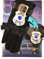 Feestkleding Breda Politiehandschoenen met pistool