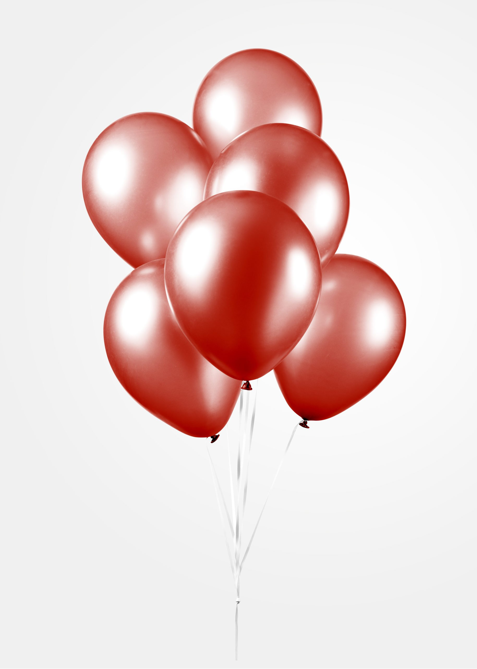 We Fiesta Party Ballonnen metallic rood