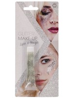 Feestkleding Breda Glitter Make-Up Zilver