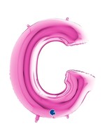 Sempertex Folie ballon letter G, knalroze