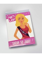 Feestkleding Breda Sarah sjerp 50 jaar