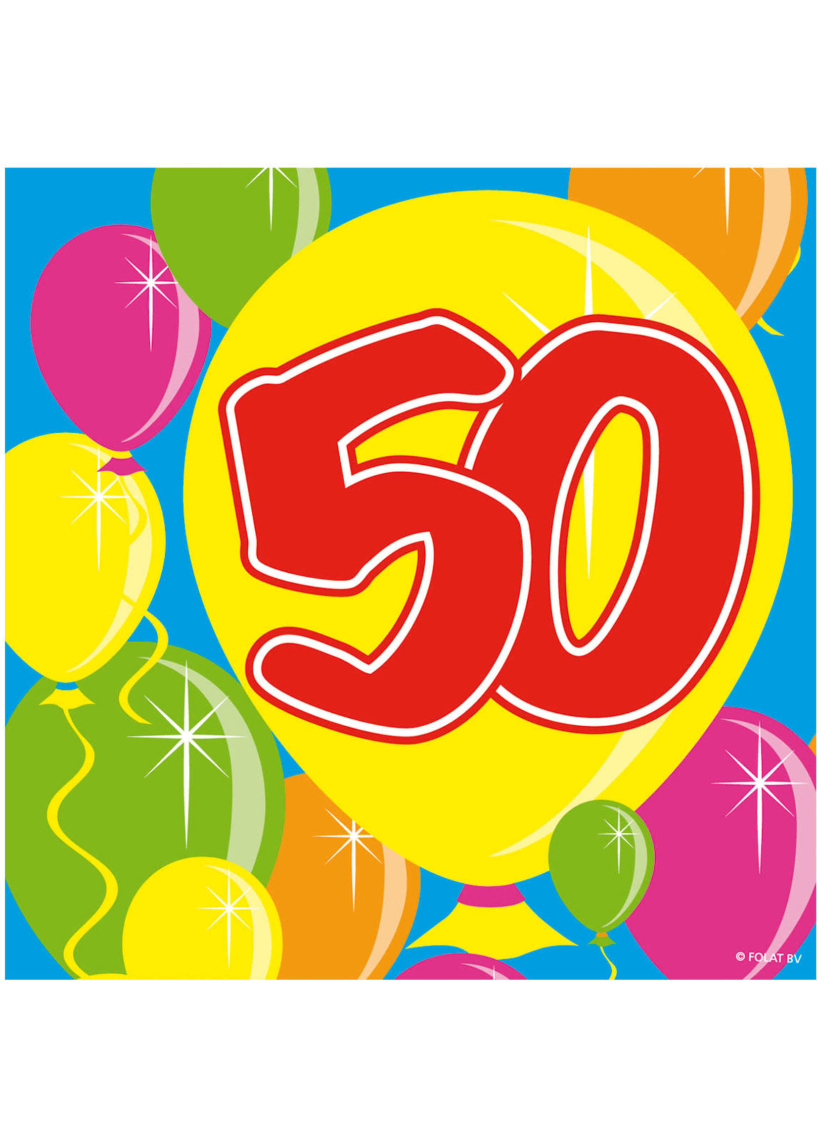 Feestkleding Breda Servetten 50 jaar