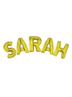 Gouden letter ballon Set SARAH