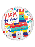 Sempertex Folieballon Happy Birthday 17 inch / 43 cm