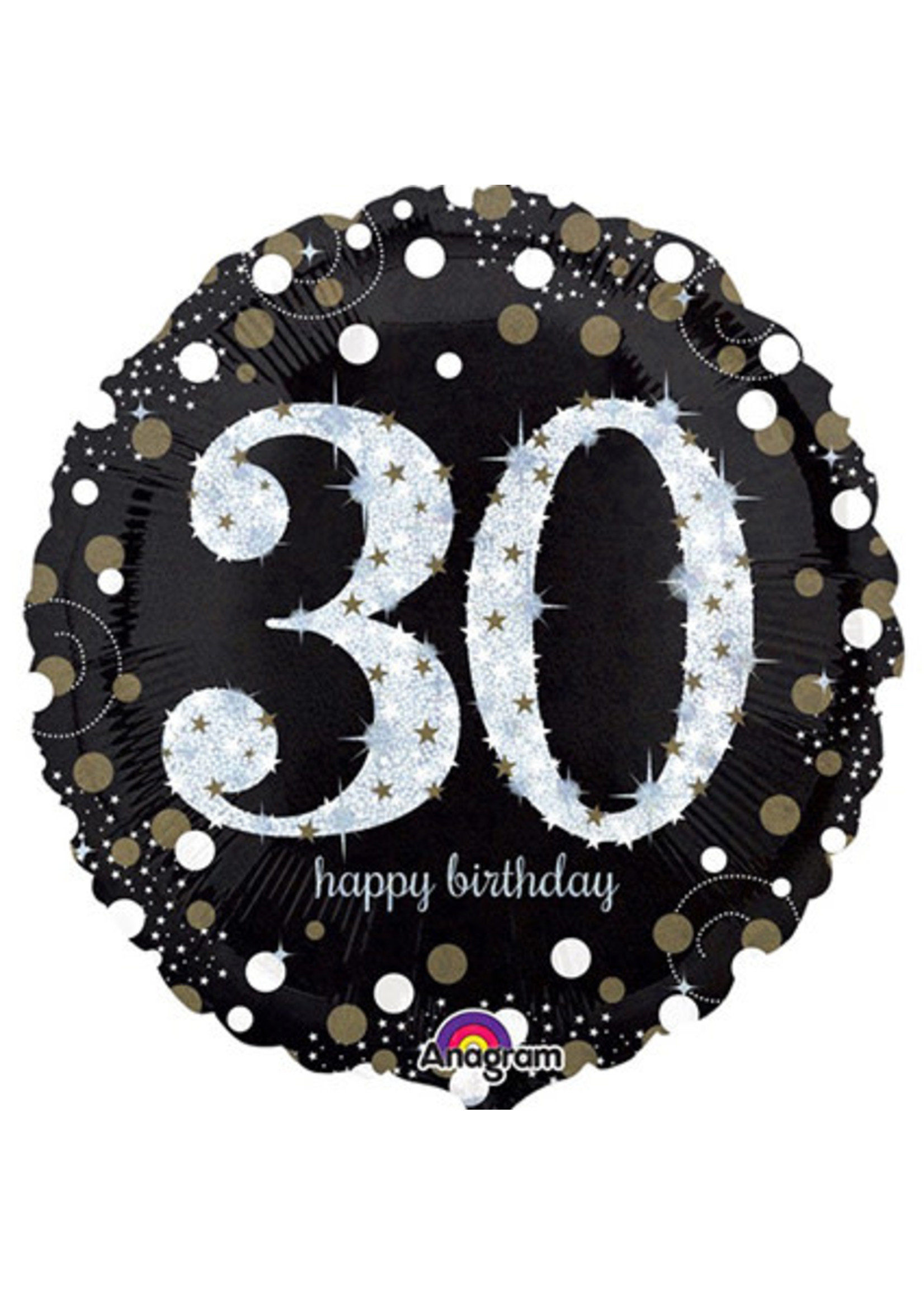 Feestkleding Breda Folie ballon Happy Birthday 30