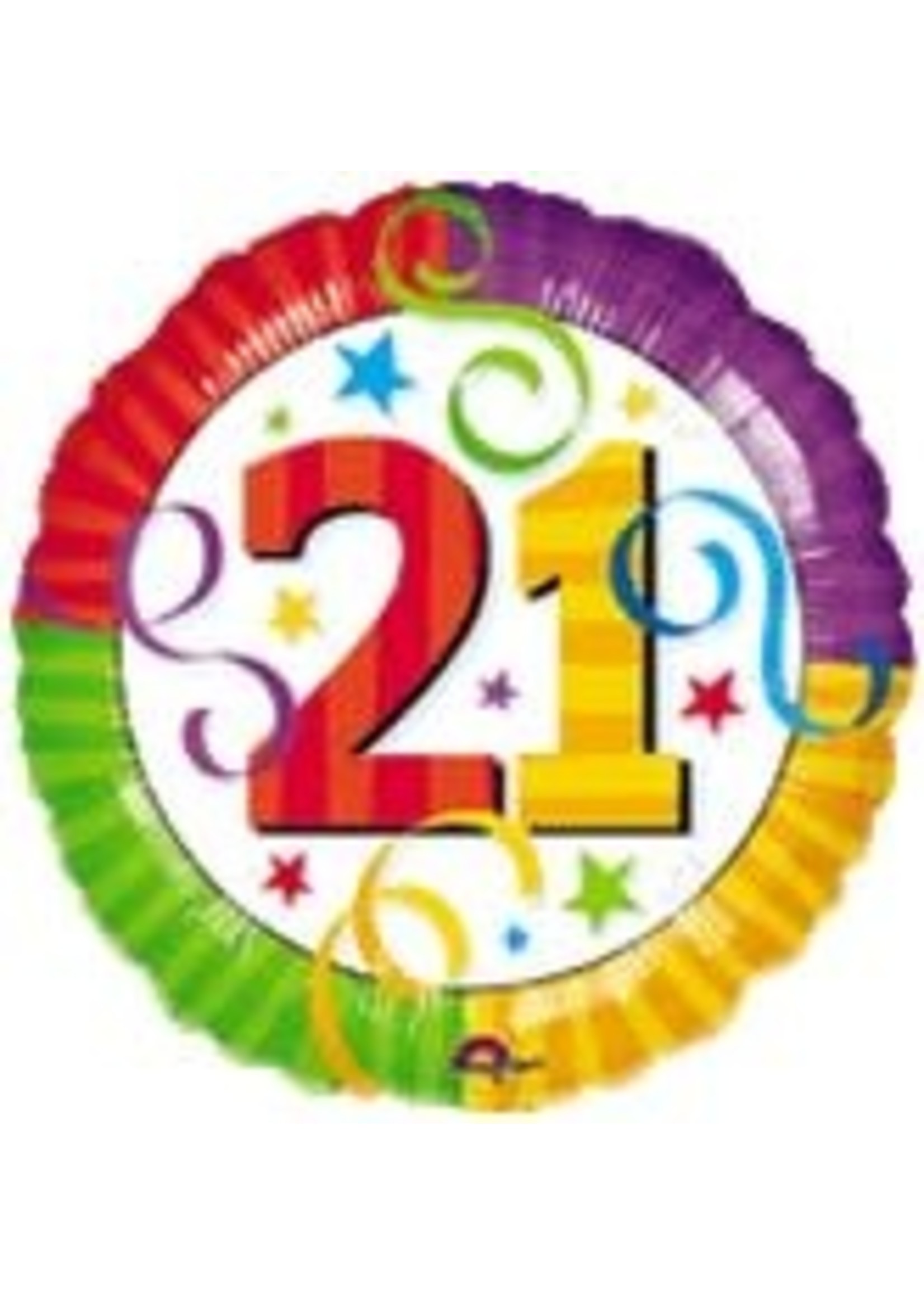 Sempertex Folie ballon 21 jaar