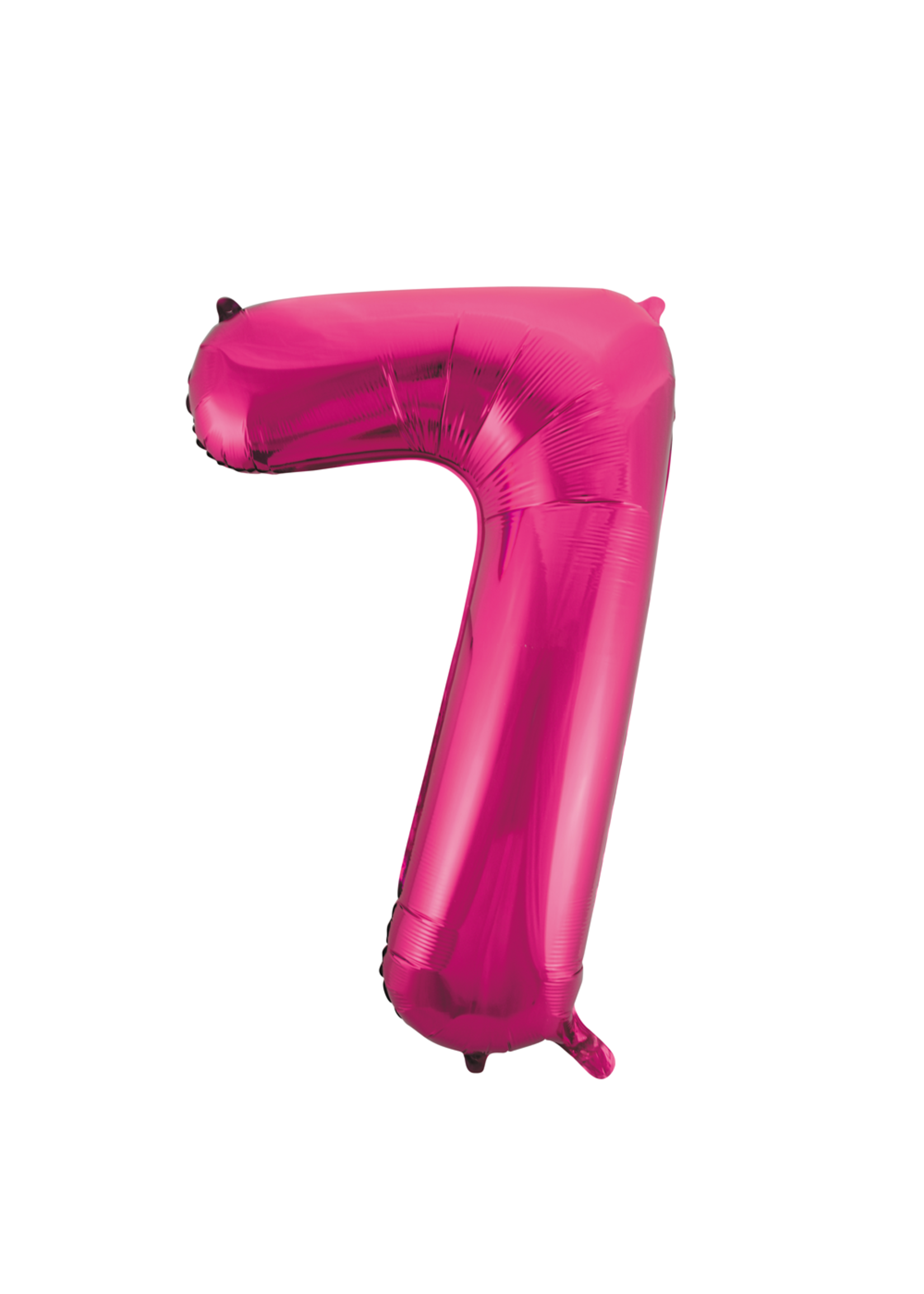 Feestkleding Breda Folieballon cijfer 7 roze 86 cm