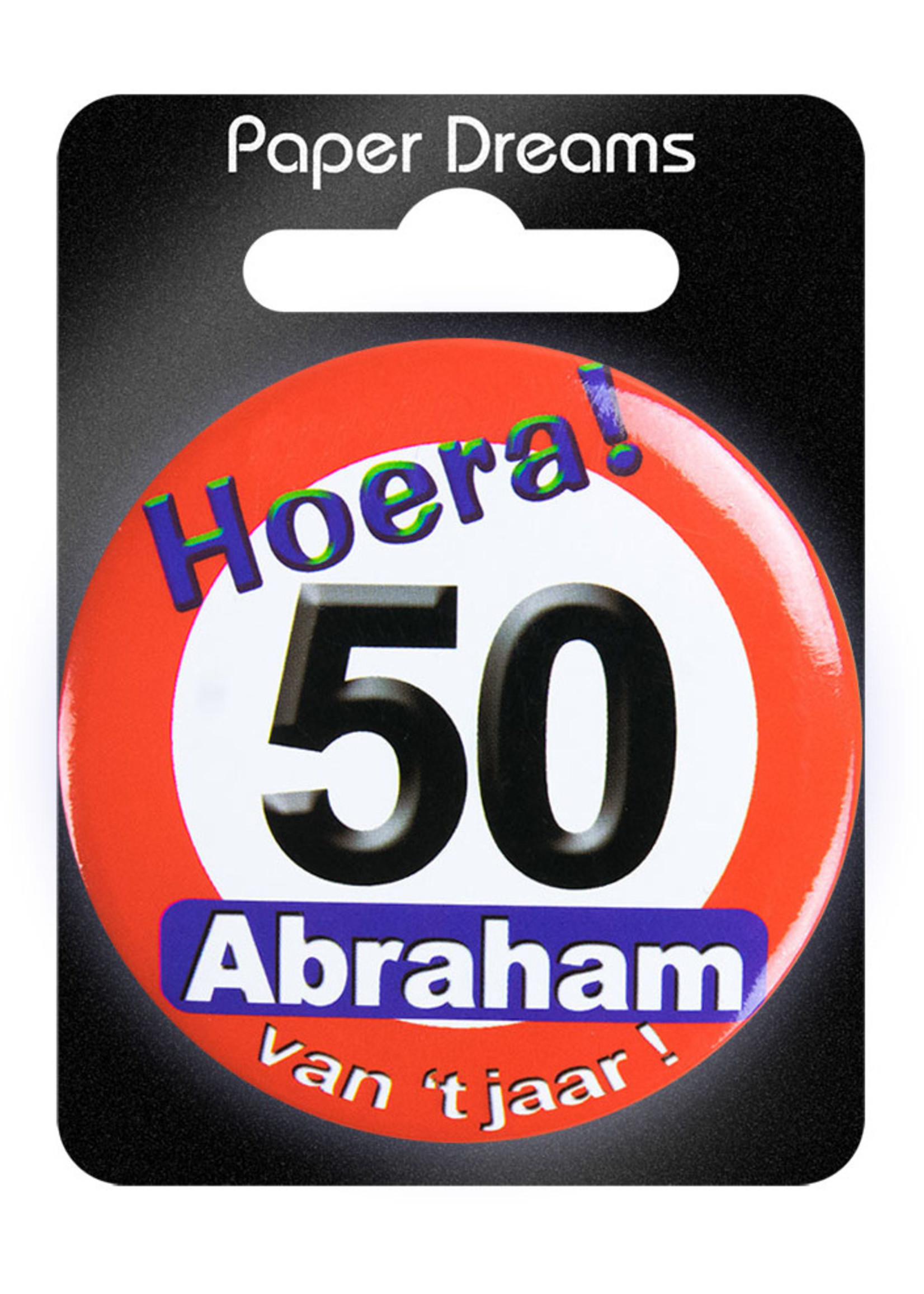 Abraham button verkeersbord