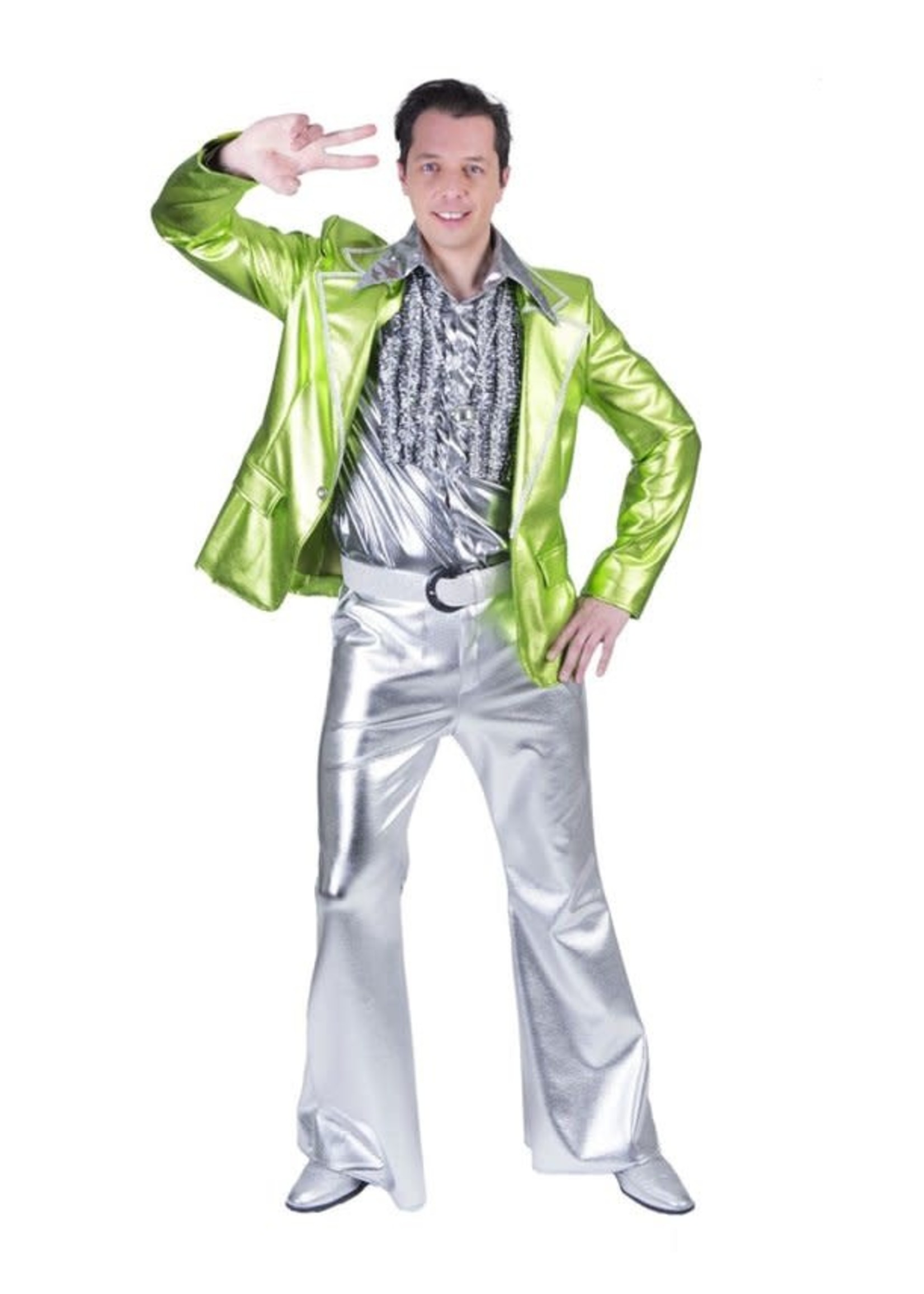 Feestkleding Breda Disco Fever Jas groen