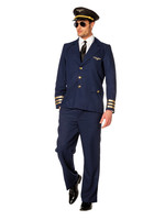 Feestkleding Breda Kostuum piloot blauw