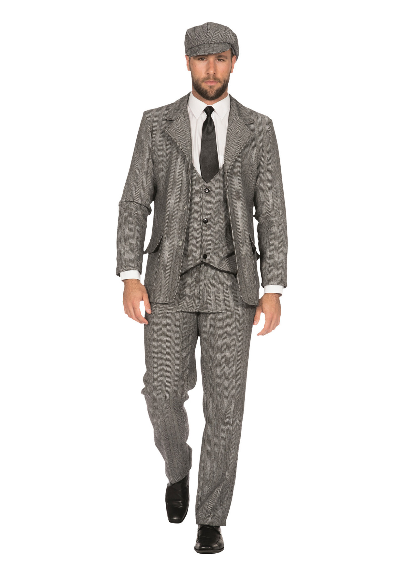 Feestkleding Breda Heren Roaring 20`s colbert grijs