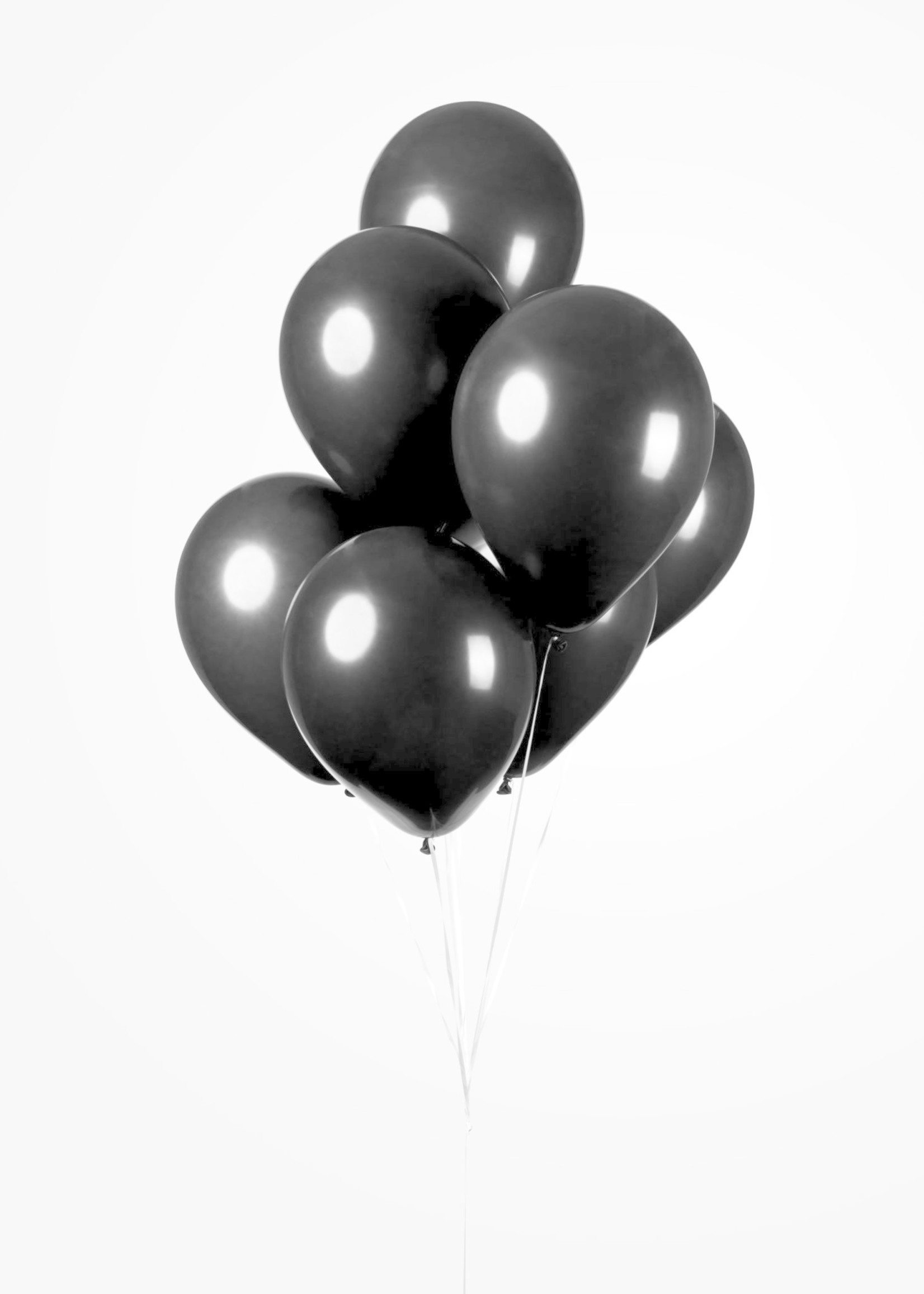 Feestkleding Breda Ballonnen zwart 10 stuks