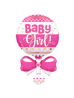 Feestkleding Breda Folie ballon rammelaar Baby girl