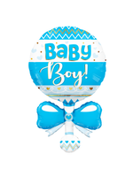 Feestkleding Breda Folie ballon rammelaar Baby boy