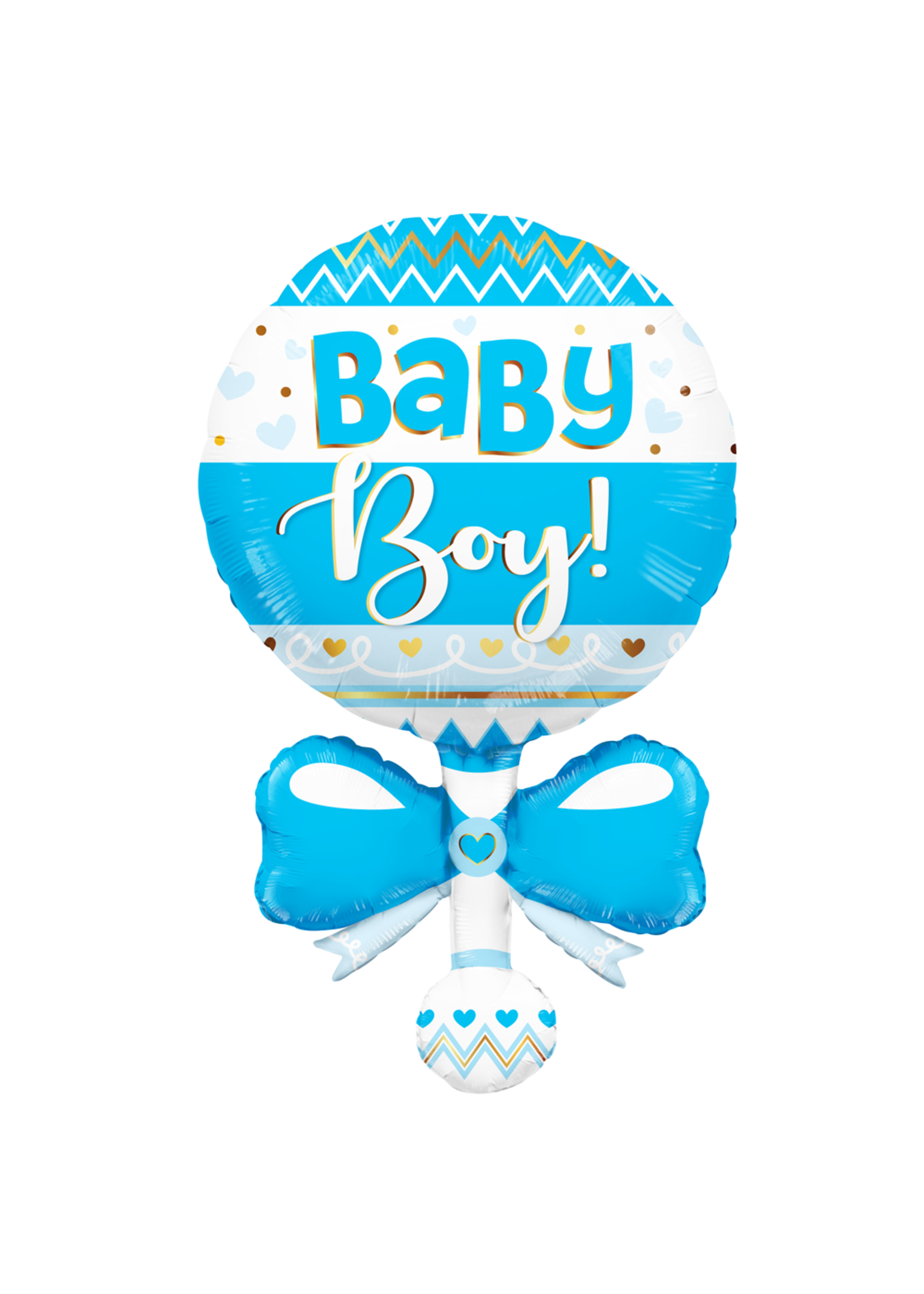 Feestkleding Breda Folie ballon rammelaar Baby boy