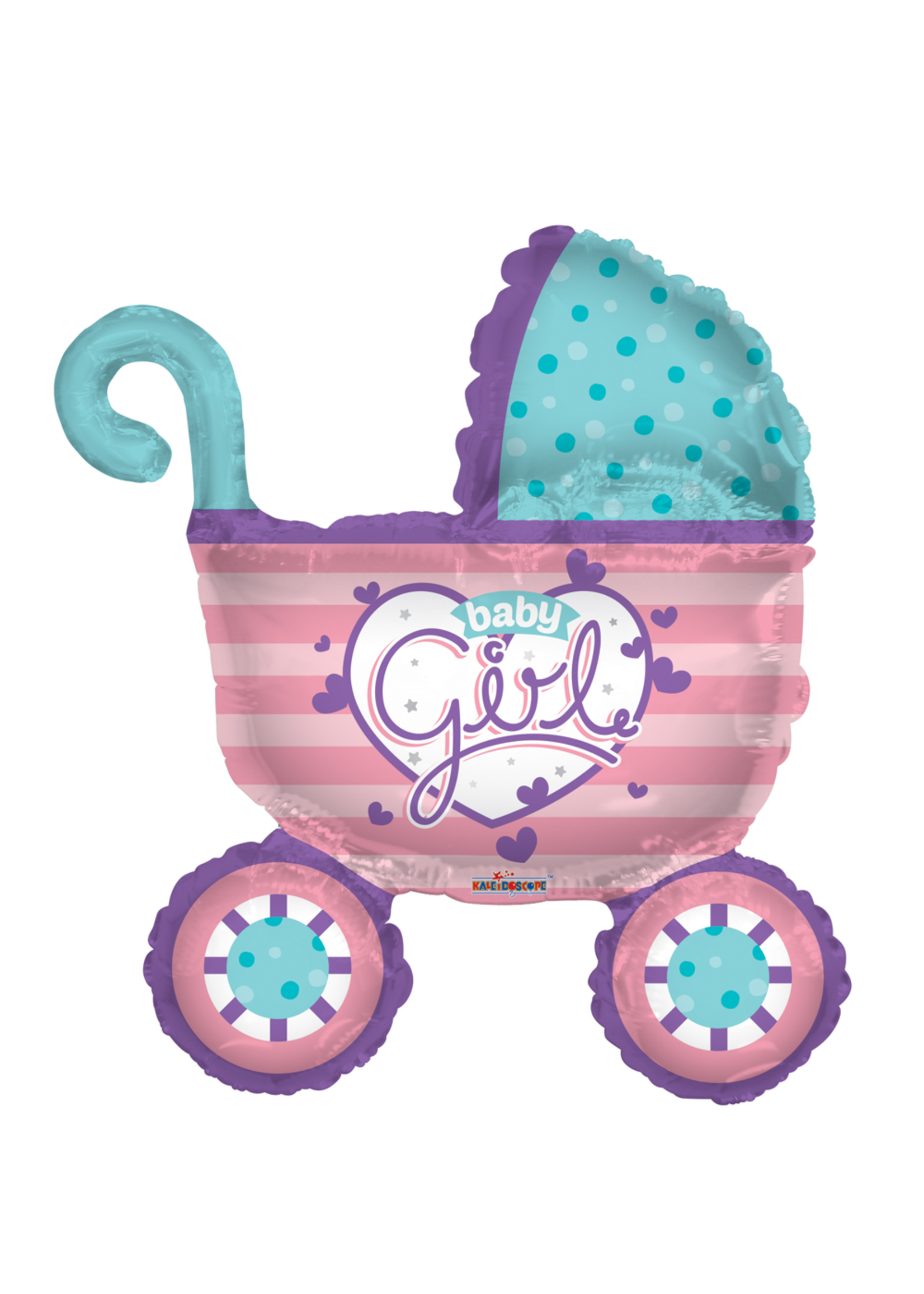 Feestkleding Breda Folie ballon kinderwagen baby girl