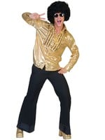 Disco blouse Saturday night goud