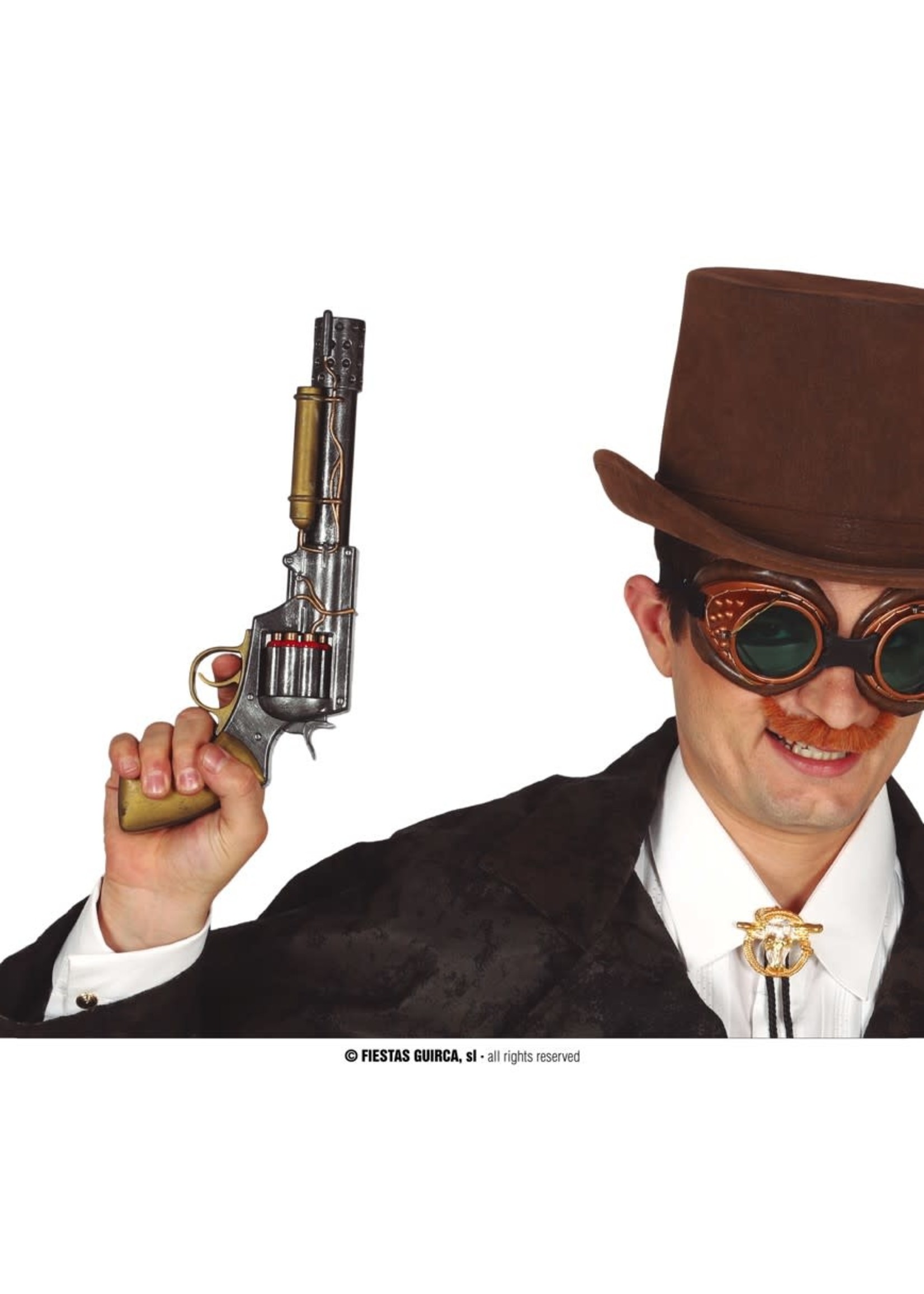 Fiestas Guirca Pistool Steampunk 30 cm