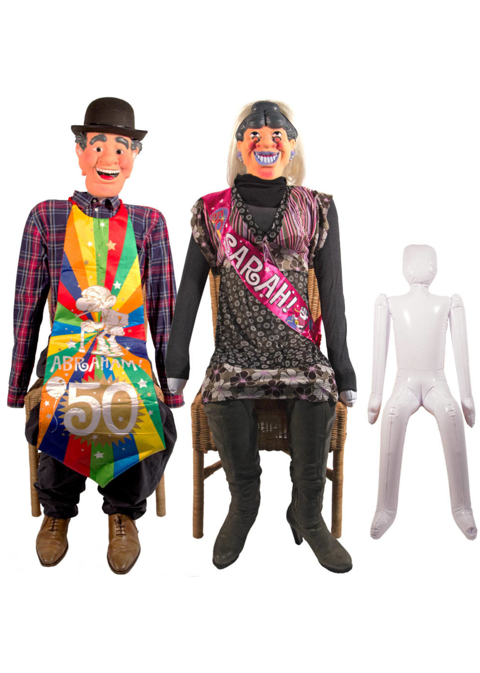 Feestkleding Breda Opblaaspop Abraham & Sarah