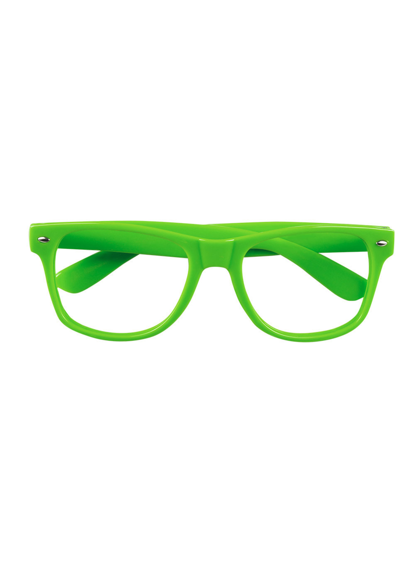 Feestkleding Breda Bril neongroen