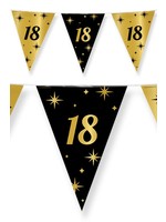 Feestkleding Breda Vlaggenlijn 18 jaar zwart/goud 10m