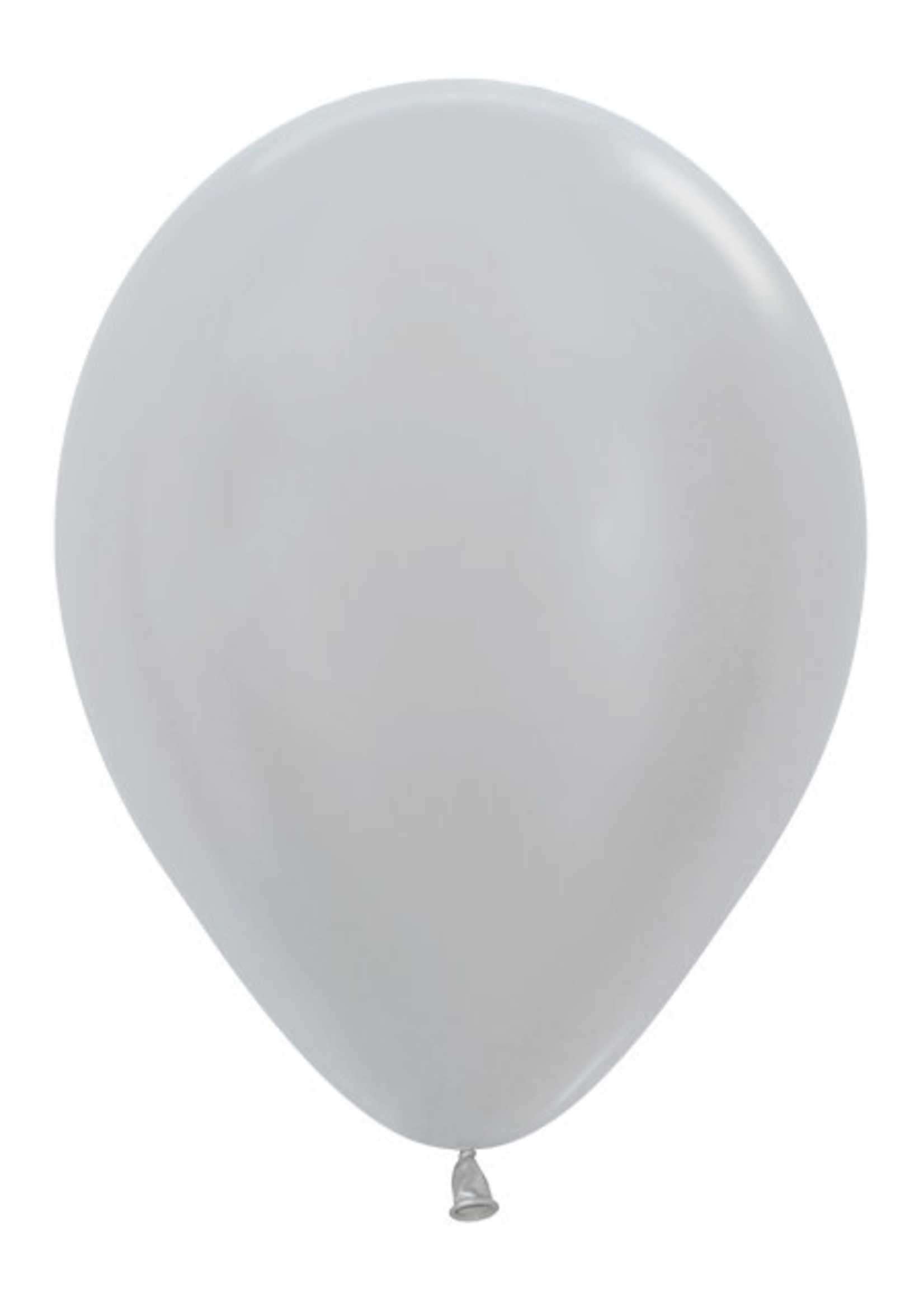 Feestkleding Breda Ballonnen Satin Pearl Silver 481