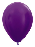 Feestkleding Breda Ballonnen Metallic Violet 551