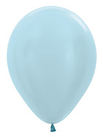 Feestkleding Breda Ballonnen Satin Pearl Blue 440