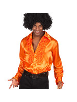 Feestkleding Breda Disco blouse oranje