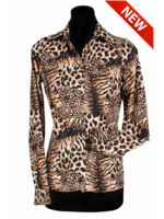 Thetru Shirt dame " Tigerqueen " bruin