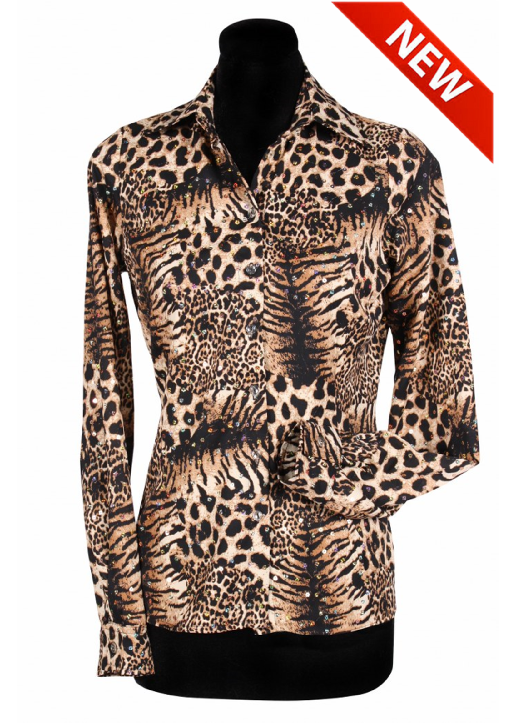 Thetru Shirt dame " Tigerqueen " bruin