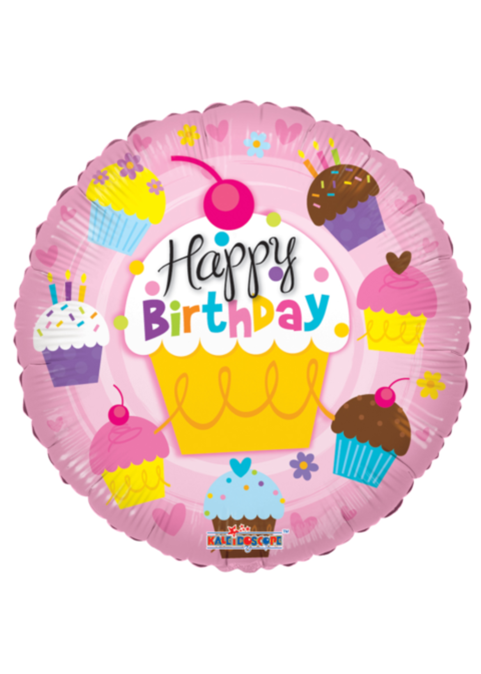 Folie ballon Happy birthday cupcake