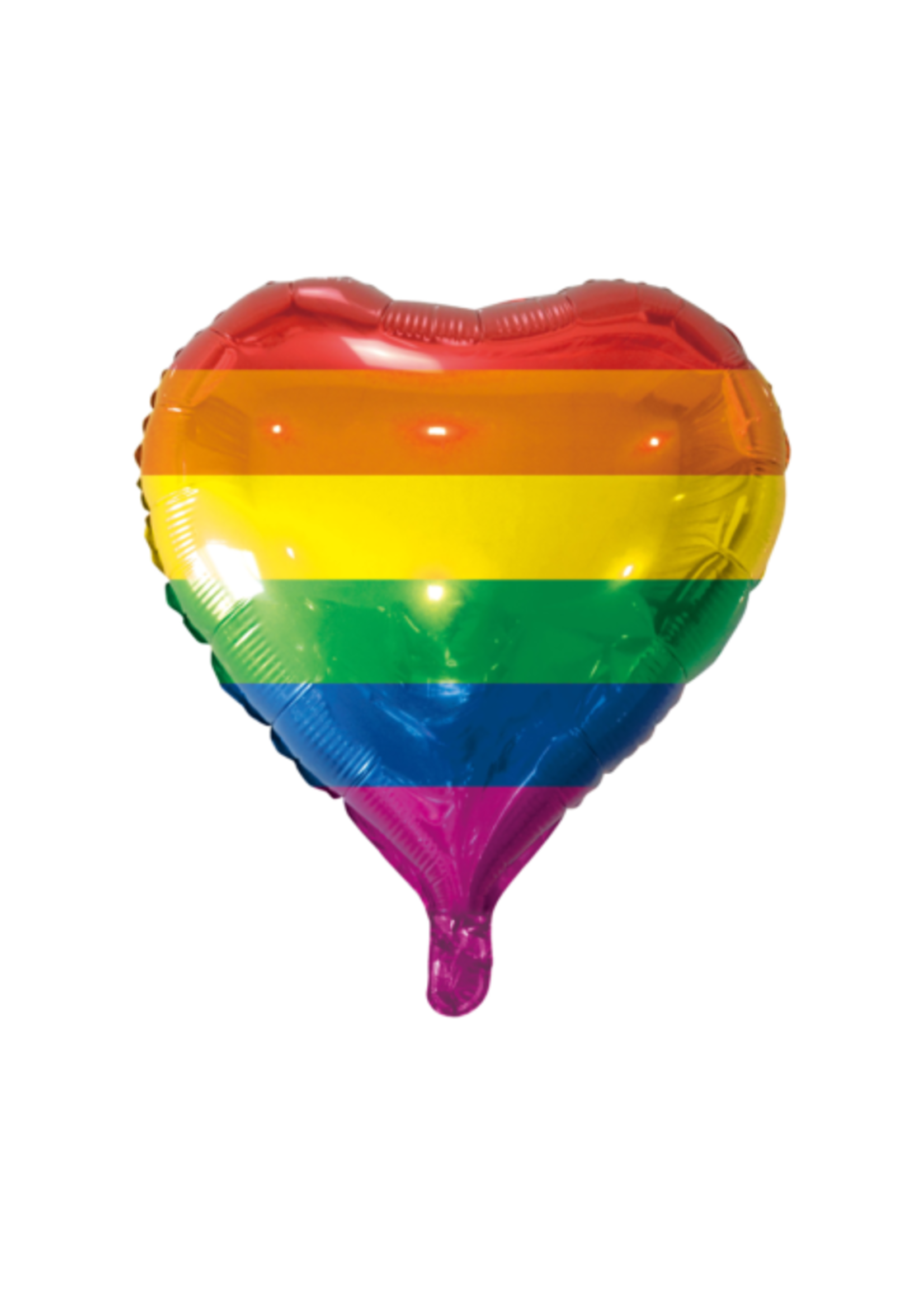 Folie ballon hart regenboog vlag