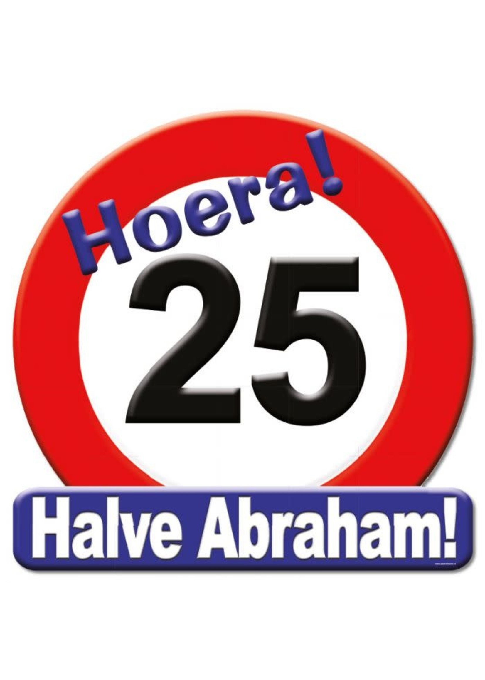 Huldeschild verkeersbord 25 jaar