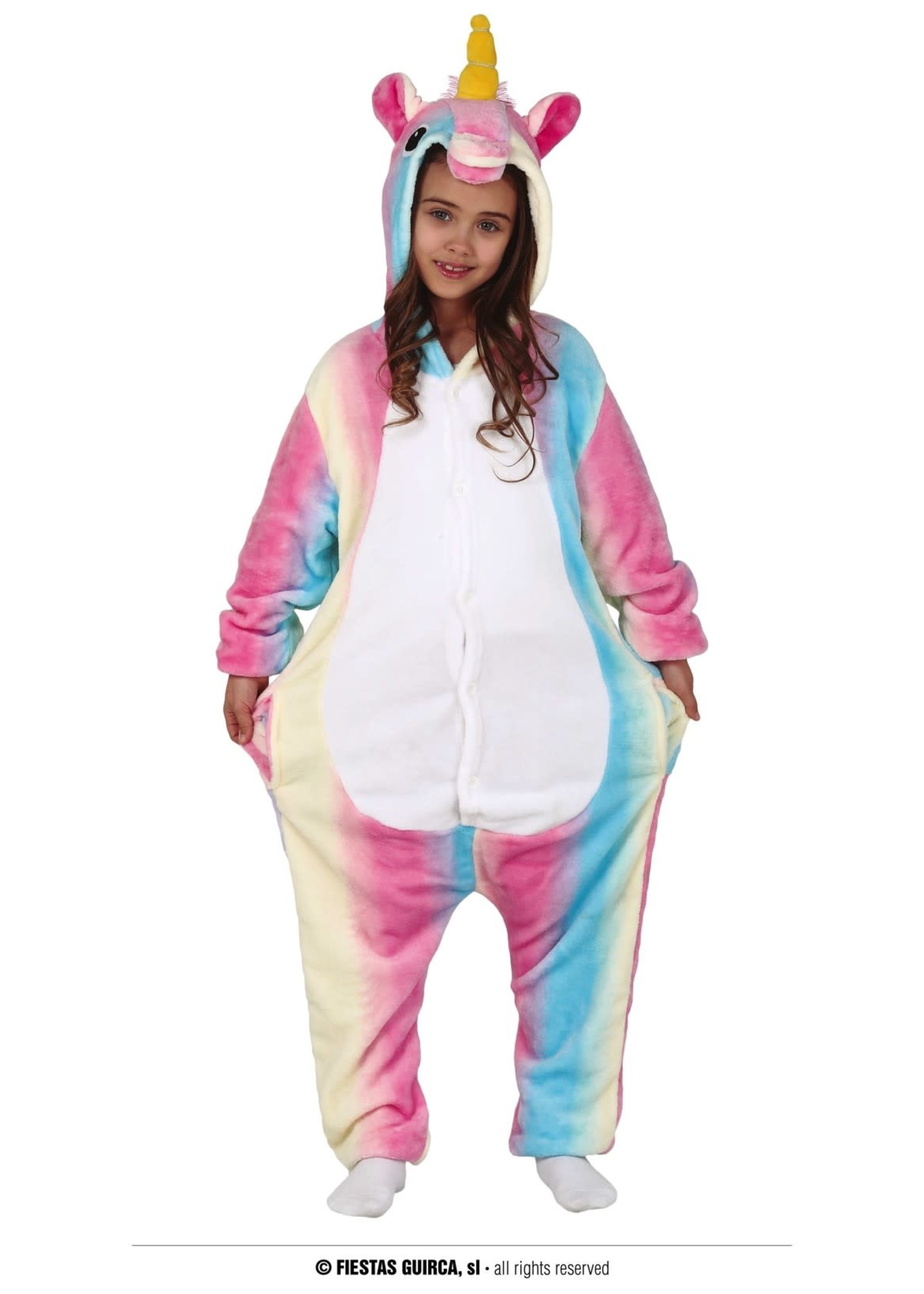 Feestkleding Breda Unicorn onesie Regenboog