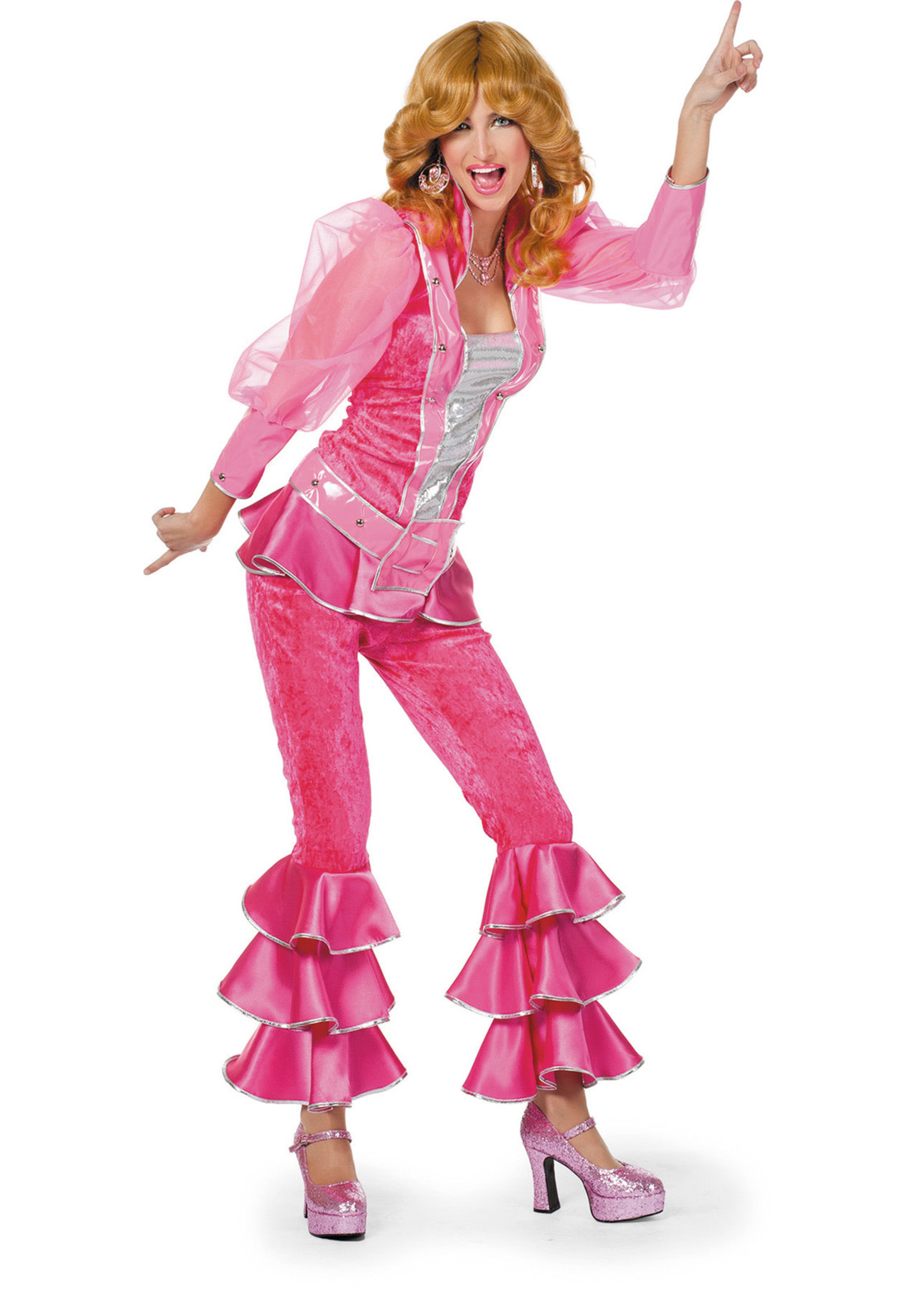 Feestkleding Breda Kostuum Mamma Mia luxe roze