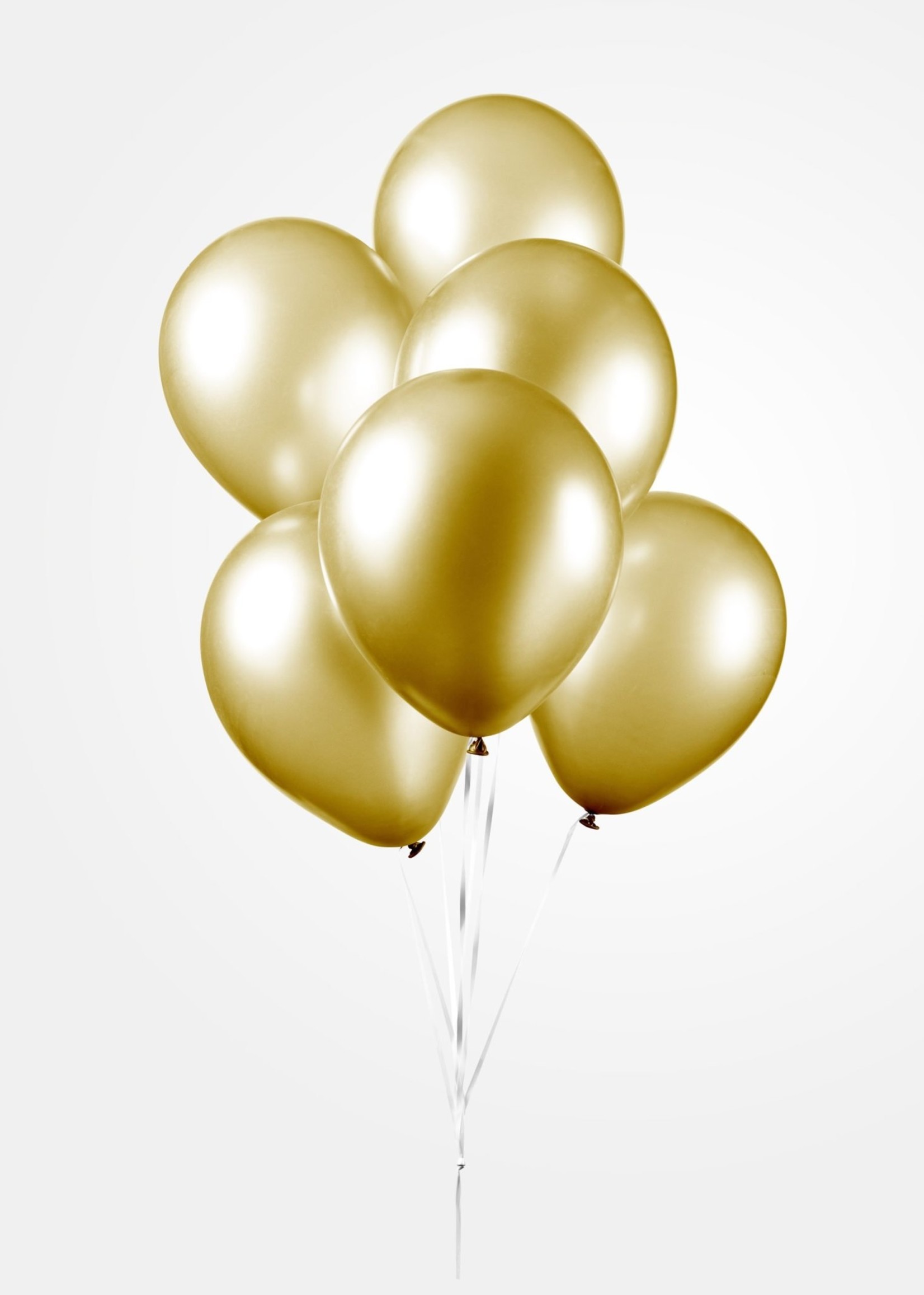Feestkleding Breda Ballonnen Metallic goud 100 stuks