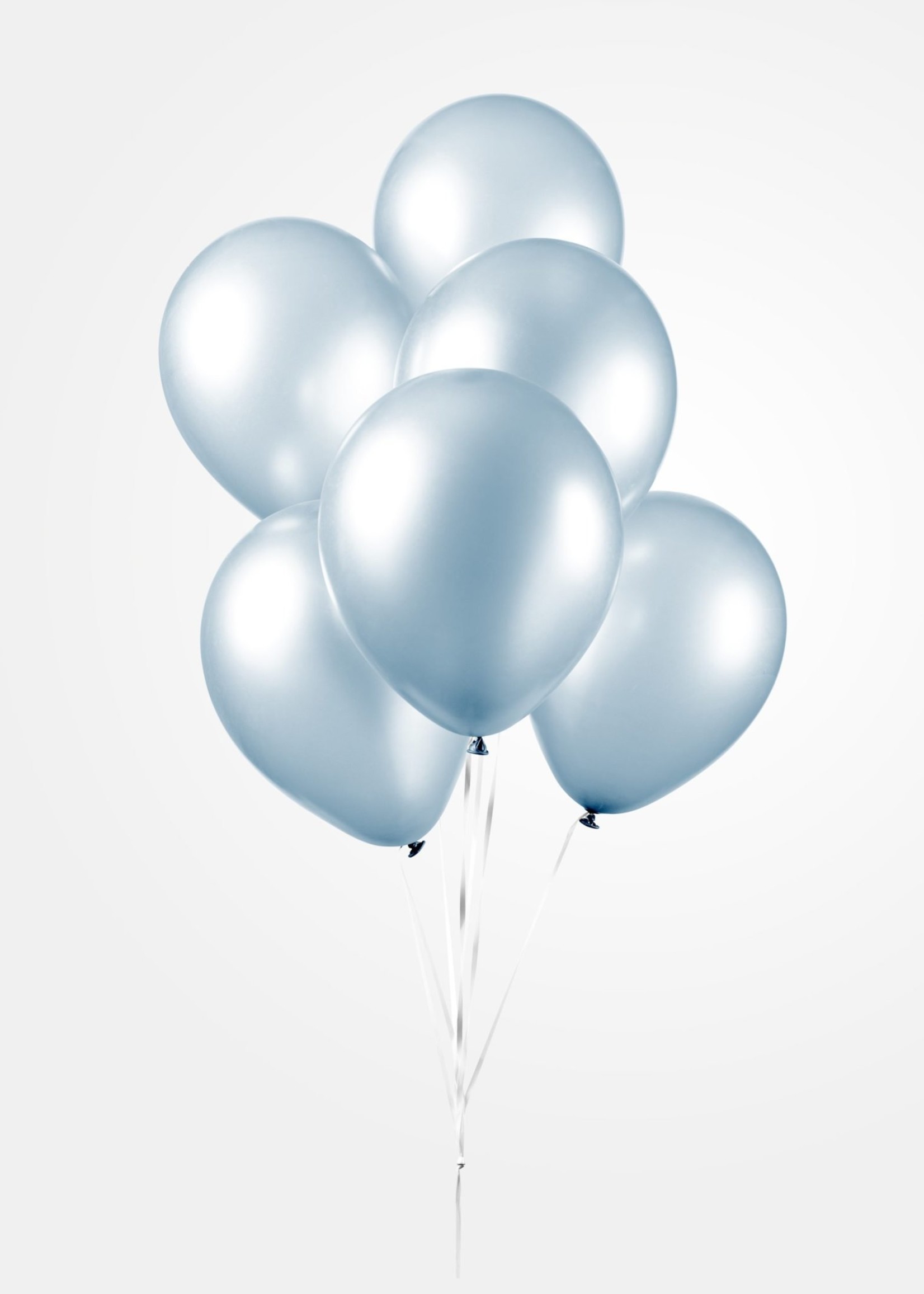 Ballonnen Pearl licht blauw 10 stuks