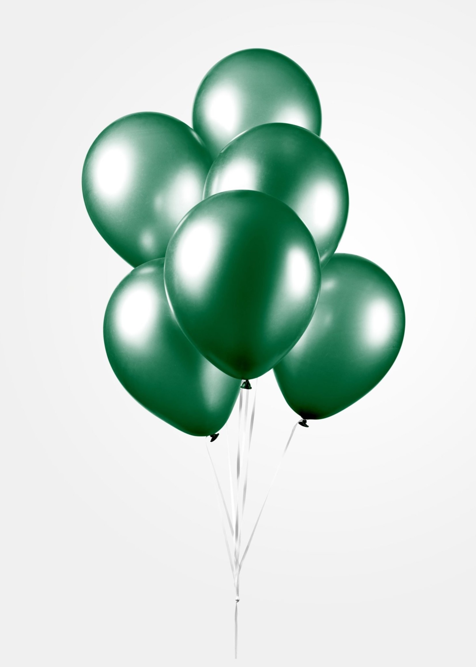 Feestkleding Breda Ballonnen Metallic groen 50 stuks