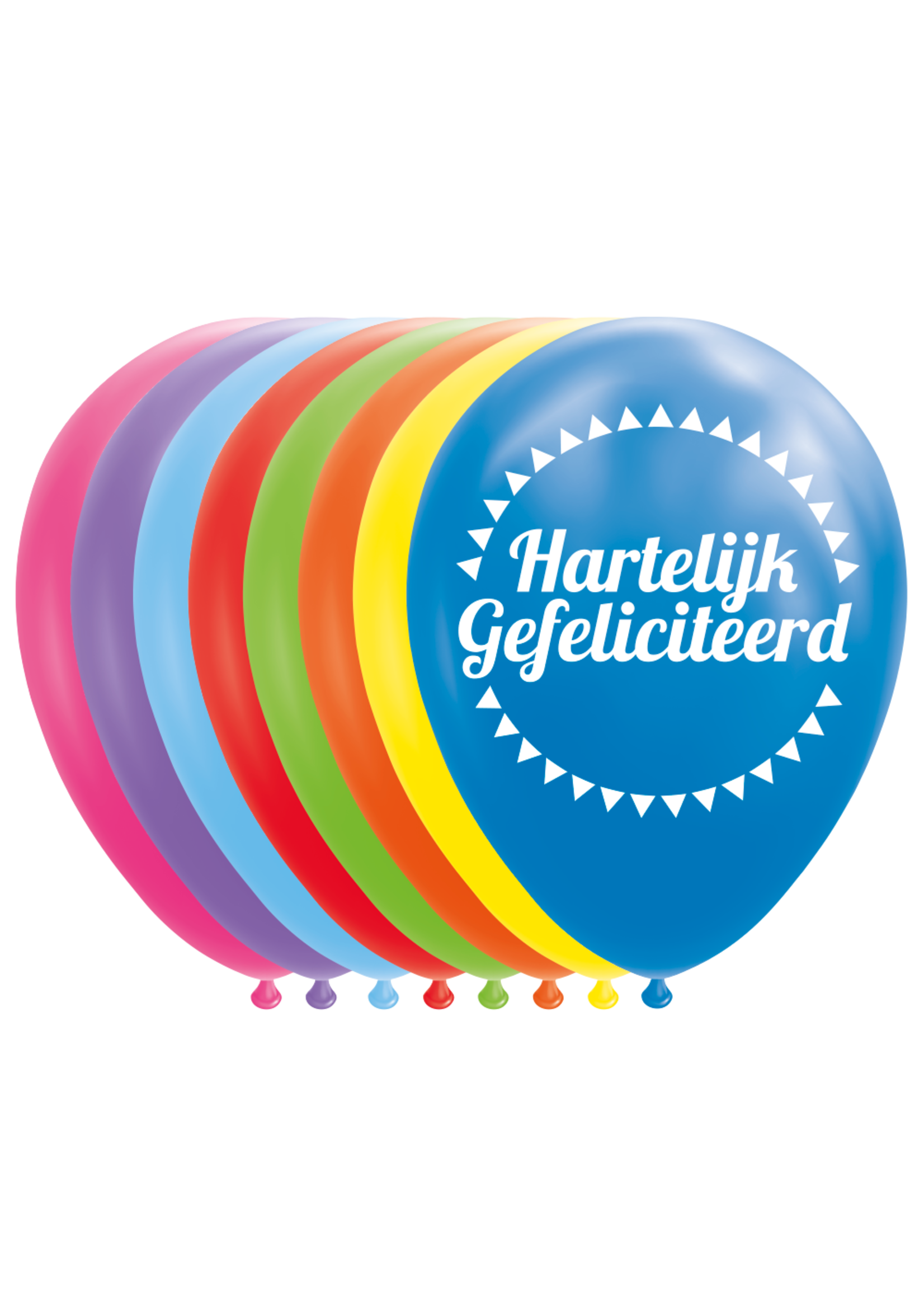 Ballonnen Hartelijk Gefeliciteerd