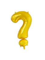 Ballon Vraagteken goud