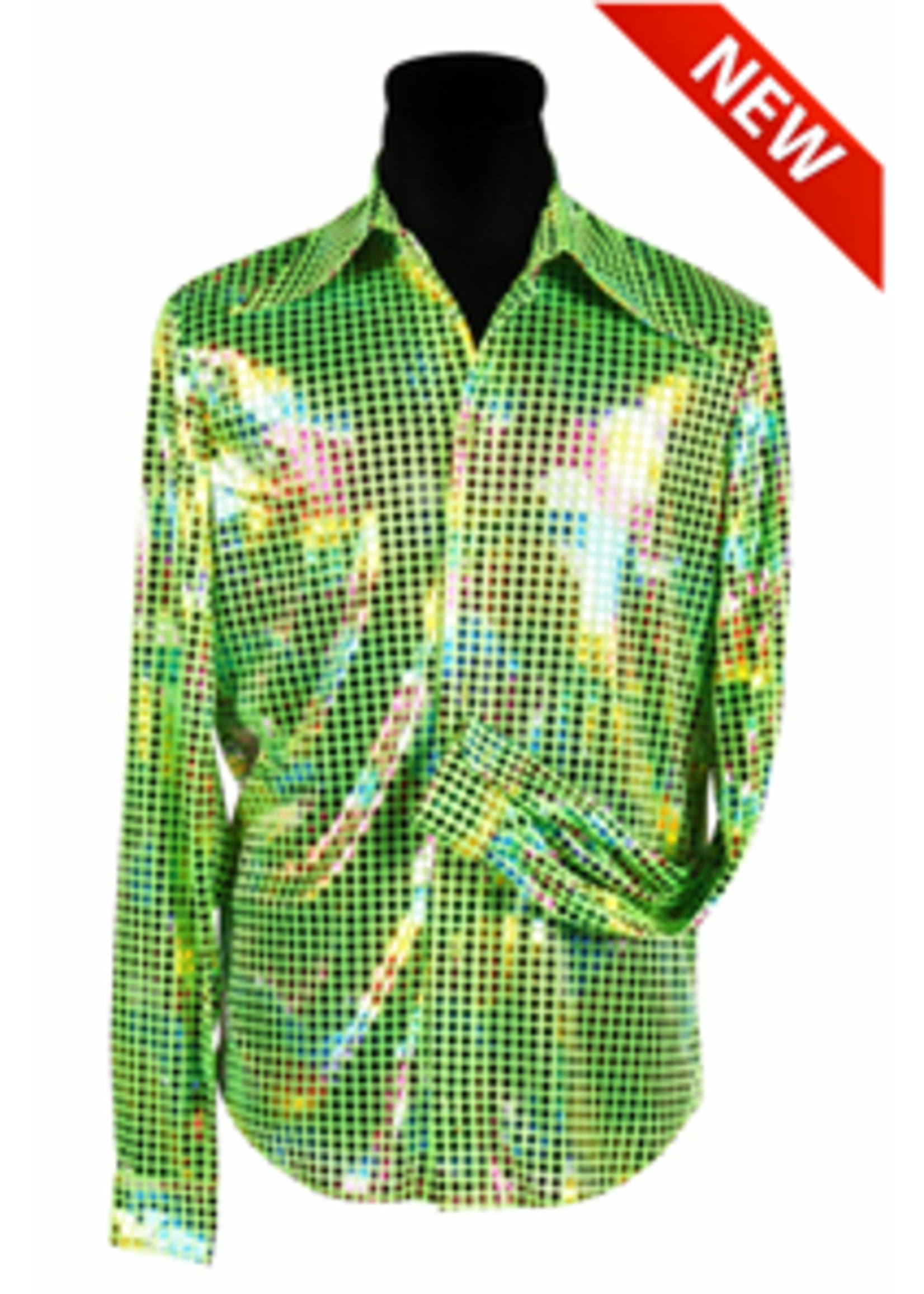Thetru Heren shirt disco groen
