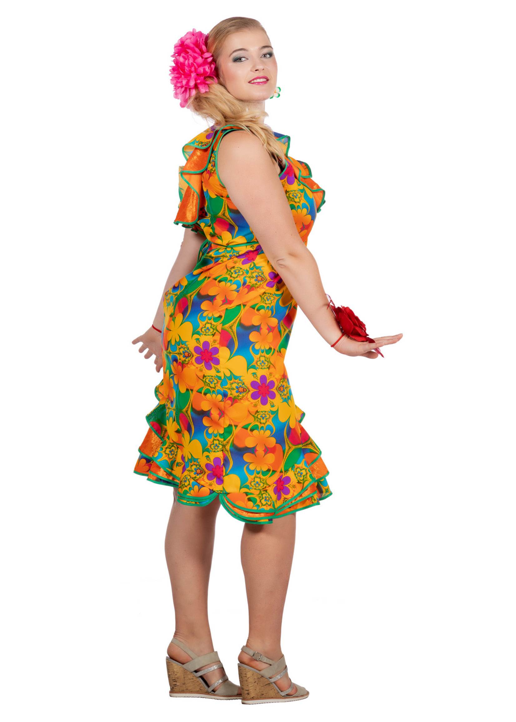 Feestkleding Breda Jurk Hawaii Bloemen